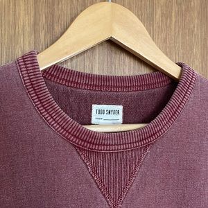 Todd Snyder crewneck sweatshirt, size large, 100% cotton
